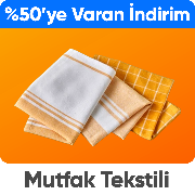 Mutfak Tekstilinde %50'ye Varan İndirim