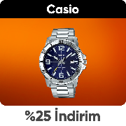 Casio kol saatlerinde tüm indirimlere ek Sepet %15 Net İndirim 