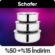 Schafer ürünlerinde Sepette %50 İndirime ek %15 İndirim