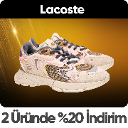 Lacoste ürünlerinde 2 ürüne sepette %20 net indirim