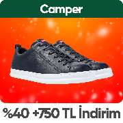 "Camper %40'a varan indirime ek 3000 TL'ye 750 TL kupon fırsatı"