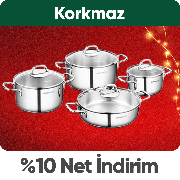Korkmaz ürünlerinde Sepette %10 net indirim