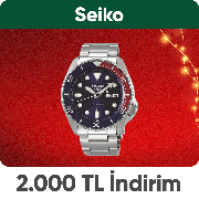 Seiko Tüm İndirimlere Ek 10.000 TL Üzeri 2.000 TL Kupon İndirimi 