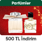 Parfümler 500 TL İndirim