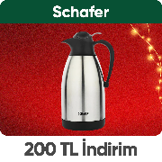 Schafer ürünlerinde %15 e varan İndirime ek 1200 e 200 TL İndirime Ek 50 TL Kupon