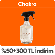 Chakra mağazasında Sepette %50'ye Varan İndirim