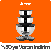 Acar ürünlerinde Sepette %50 ye Varan İndirim