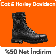 Cat & Harley Davidson bot ürünlerinde sepette %50 net indirim