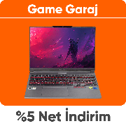 Game Garaj Laptoplarda Sepette %5 Net İndirim