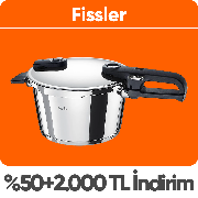 Fissler ürünlerinde Sepette %50'ye varana ek 2000 TL'ye varan  kupon