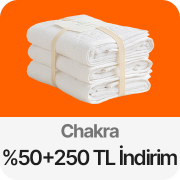 Chakra mağazasında Sepette %50'ye Varan İndirim