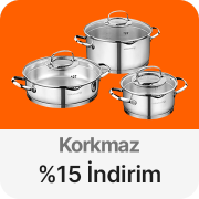 Korkmaz ürünlerinde Sepette %15 İndirim