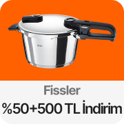 Fissler ürünlerinde Sepette %50'ye varana ek 500 TL kupon