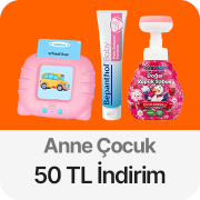 Anne Çocuk Ürünlerinde Tüm İndirimlere Ek 350 TL'ye 50 TL Kupon İndirim