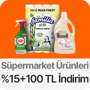 Süpermarket Ürünleri  %15+100 TL İndirim