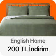 English Home ürünlerinde 1200 TL ye 200 tl indirim 