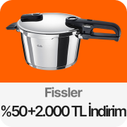 Fissler ürünlerinde Sepette %50'ye varana ek 2000 TL'ye varan  kupon