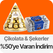 Çikolata ve Şekerler  %50'ye Varan İndirim
