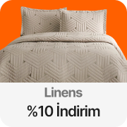 Linens ürünlerinde tüm indirimlere ek %10 indirim 