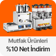 Endüstriyel Mutfak Ürünlerinde Sepette %10 Net İndirim!