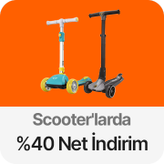 Lamborghini & Mini Cooper Markalı Scooterlarda Sepette Net %40 İndirim