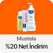 Mustela Bebek Kozmetik Ürünlerinde Sepette %20 net indirim