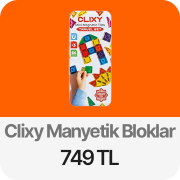 Clixy Mini Manyetik Bloklar 32 Parça Travel Set 749 TL