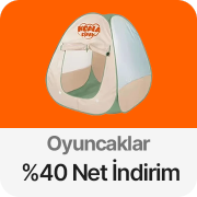 Oyuncaklarda Sepette Net %40 İndirim
