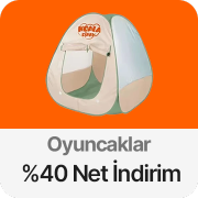Oyuncaklarda Sepette Net %40 İndirim