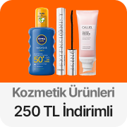 Kozmetik Ürünlerinde  250 TL İndirim*
