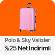 Polo & Sky valizlerde sepette %25 net indirim