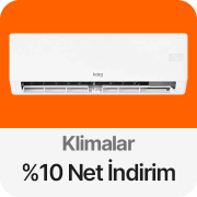 Klimalarda Sepettte %10 net indirim