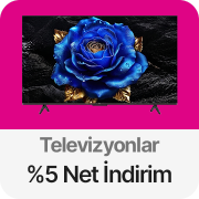 Televizyonlarda Sepette %5 Net İndirim