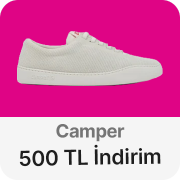 camper Tüm İndirimlere ek sepette 1.500 TL ye 500 TL indirim kuponu