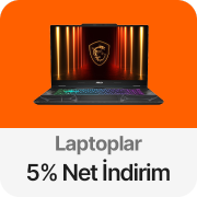 Seçili Laptoplarda Sepette %5 Net İndirim