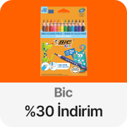 bic Kırtasiye Ürünlerinde Sepette %30 İndirim