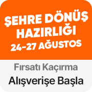 Şehre dönüş hazırlığı