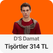 D'S Damat t-shirtlerde tek fiyat 314 TL