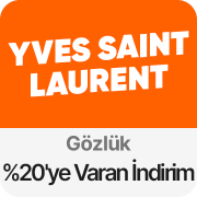 Yves Saint Laurent gözlüklerde Sepette %20'ye varan indirimler 