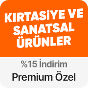 Kırtasiye ve Sanatsal Ürünlerde Premium'a Özel Sepette %15 İndirim
