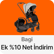 Bagi Bebek Araç Gereçlerinde Tüm İndirimlere Ek %10 Net İndirim