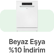 Beyaz Eşyalarda Sepette %10 Net İndirim