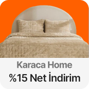 Karaca Home ürünlerinde tüm indirimlere ek Sepette %15 Net indirim