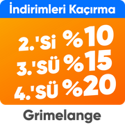 2 ve üzerine %10 3 ve üzerine %15 4 ve üzerine %20 net indirim
