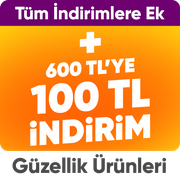 Tüm indirimlere ek 600 TL'ye 100 TL kupon indirim