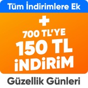 Sağlık&Güzellik ürünlerinde Tüm indirimlere ek 700 TL'ye 150 TL anında indirim