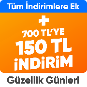 Tüm İndirimlere Ek 150 TL Anında İndirim*
