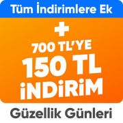 Tüm İndirimlere Ek 150 TL Anında İndirim*