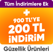 Tüm indirimlere ek 900 TL'ye 200 TL kupon indirim