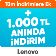 Lenovo Laptoplarda 1000TL Kupon Fırsatı